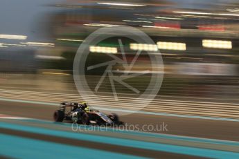 World © Octane Photographic Ltd. Sahara Force India VJM09 - Sergio Perez. Friday 25th November 2016, F1 Abu Dhabi GP - Practice 2, Yas Marina circuit, Abu Dhabi. Digital Ref :