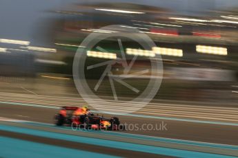 World © Octane Photographic Ltd. Red Bull Racing RB12 – Max Verstappen. Friday 25th November 2016, F1 Abu Dhabi GP - Practice 2, Yas Marina circuit, Abu Dhabi. Digital Ref :