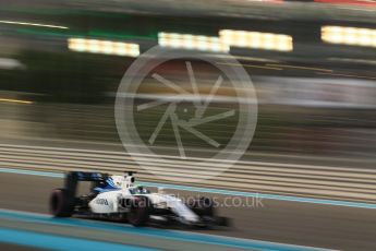 World © Octane Photographic Ltd. Williams Martini Racing, Williams Mercedes FW38 – Felipe Massa. Friday 25th November 2016, F1 Abu Dhabi GP - Practice 2, Yas Marina circuit, Abu Dhabi. Digital Ref :