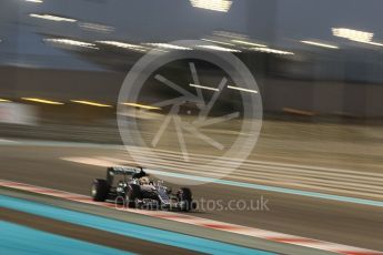 World © Octane Photographic Ltd. Mercedes AMG Petronas W07 Hybrid – Lewis Hamilton. Friday 25th November 2016, F1 Abu Dhabi GP - Practice 2. Yas Marina circuit, Abu Dhabi. Digital Ref :