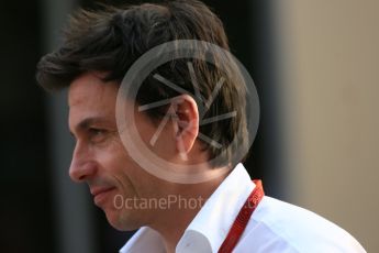 World © Octane Photographic Ltd. Mercedes AMG Petronas Executive Director - Toto Wolff. Friday 25th November 2016, F1 Abu Dhabi GP - Practice 2. Yas Marina circuit, Abu Dhabi. Digital Ref :