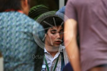 World © Octane Photographic Ltd. Williams Martini Racing, Williams Mercedes FW38 Development Driver – Lance Stroll. Friday 25th November 2016, F1 Abu Dhabi GP - Practice 2, Yas Marina circuit, Abu Dhabi. Digital Ref :
