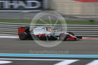 World © Octane Photographic Ltd. Haas F1 Team VF-16 - Esteban Gutierrez. Friday 25th November 2016, F1 Abu Dhabi GP - Practice 2, Yas Marina circuit, Abu Dhabi. Digital Ref :