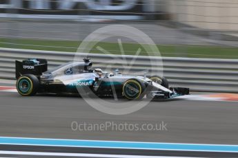 World © Octane Photographic Ltd. Mercedes AMG Petronas W07 Hybrid – Lewis Hamilton. Friday 25th November 2016, F1 Abu Dhabi GP - Practice 2. Yas Marina circuit, Abu Dhabi. Digital Ref :
