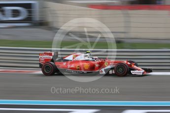 World © Octane Photographic Ltd. Scuderia Ferrari SF16-H – Kimi Raikkonen. Friday 25th November 2016, F1 Abu Dhabi GP - Practice 2, Yas Marina circuit, Abu Dhabi. Digital Ref :