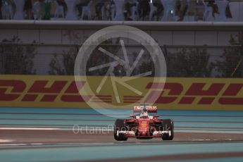 World © Octane Photographic Ltd. Scuderia Ferrari SF16-H – Sebastian Vettel. Friday 25th November 2016, F1 Abu Dhabi GP - Practice 2, Yas Marina circuit, Abu Dhabi. Digital Ref :