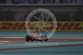 World © Octane Photographic Ltd. Haas F1 Team VF-16 - Esteban Gutierrez. Friday 25th November 2016, F1 Abu Dhabi GP - Practice 2, Yas Marina circuit, Abu Dhabi. Digital Ref :