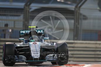 World © Octane Photographic Ltd. Mercedes AMG Petronas W07 Hybrid – Nico Rosberg. Friday 25th November 2016, F1 Abu Dhabi GP - Practice 2. Yas Marina circuit, Abu Dhabi. Digital Ref :