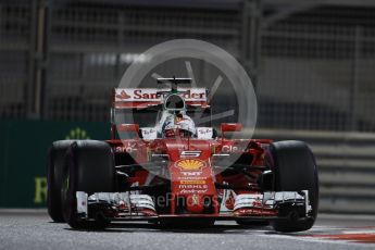World © Octane Photographic Ltd. Scuderia Ferrari SF16-H – Sebastian Vettel. Friday 25th November 2016, F1 Abu Dhabi GP - Practice 2, Yas Marina circuit, Abu Dhabi. Digital Ref :