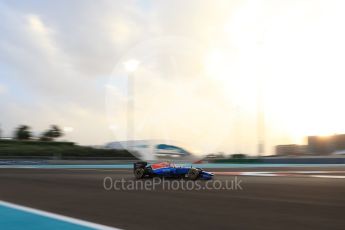 World © Octane Photographic Ltd. Manor Racing MRT05 – Esteban Ocon. Friday 25th November 2016, F1 Abu Dhabi GP - Practice 2, Yas Marina circuit, Abu Dhabi. Digital Ref :