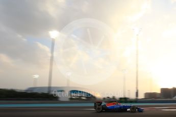 World © Octane Photographic Ltd. Manor Racing MRT05 – Esteban Ocon. Friday 25th November 2016, F1 Abu Dhabi GP - Practice 2, Yas Marina circuit, Abu Dhabi. Digital Ref :
