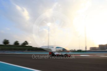 World © Octane Photographic Ltd. Haas F1 Team VF-16 - Esteban Gutierrez. Friday 25th November 2016, F1 Abu Dhabi GP - Practice 2, Yas Marina circuit, Abu Dhabi. Digital Ref :