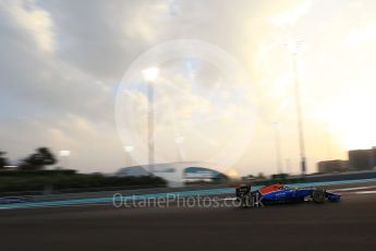 World © Octane Photographic Ltd. Manor Racing MRT05 - Pascal Wehrlein. Friday 25th November 2016, F1 Abu Dhabi GP - Practice 2, Yas Marina circuit, Abu Dhabi. Digital Ref :