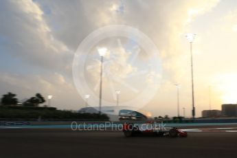 World © Octane Photographic Ltd. Haas F1 Team VF-16 - Esteban Gutierrez. Friday 25th November 2016, F1 Abu Dhabi GP - Practice 2, Yas Marina circuit, Abu Dhabi. Digital Ref :