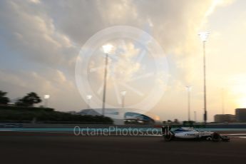 World © Octane Photographic Ltd. Williams Martini Racing, Williams Mercedes FW38 – Felipe Massa. Friday 25th November 2016, F1 Abu Dhabi GP - Practice 2, Yas Marina circuit, Abu Dhabi. Digital Ref :