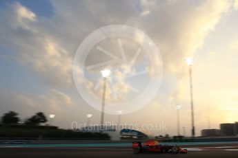 World © Octane Photographic Ltd. Red Bull Racing RB12 – Max Verstappen. Friday 25th November 2016, F1 Abu Dhabi GP - Practice 2, Yas Marina circuit, Abu Dhabi. Digital Ref :