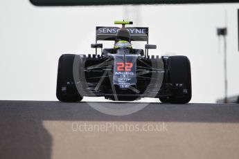 World © Octane Photographic Ltd. McLaren Honda MP4-31 – Jenson Button. Saturday 26th November 2016, F1 Abu Dhabi GP - Practice 3, Yas Marina circuit, Abu Dhabi. Digital Ref :