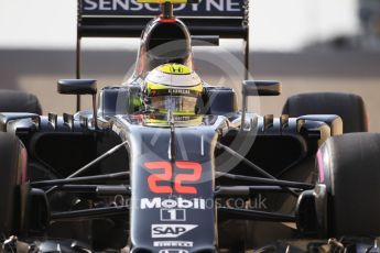 World © Octane Photographic Ltd. McLaren Honda MP4-31 – Jenson Button. Saturday 26th November 2016, F1 Abu Dhabi GP - Practice 3, Yas Marina circuit, Abu Dhabi. Digital Ref :