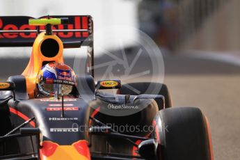 World © Octane Photographic Ltd. Red Bull Racing RB12 – Max Verstappen. Saturday 26th November 2016, F1 Abu Dhabi GP - Practice 3, Yas Marina circuit, Abu Dhabi. Digital Ref :