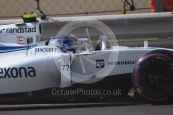 World © Octane Photographic Ltd. Williams Martini Racing, Williams Mercedes FW38 – Valtteri Bottas. Saturday 26th November 2016, F1 Abu Dhabi GP - Practice 3, Yas Marina circuit, Abu Dhabi. Digital Ref :