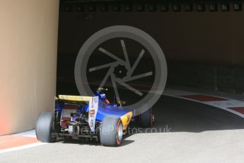 World © Octane Photographic Ltd. Sauber F1 Team C35 – Felipe Nasr. Saturday 26th November 2016, F1 Abu Dhabi GP - Practice 3, Yas Marina circuit, Abu Dhabi. Digital Ref :