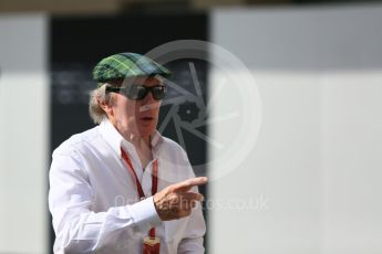 World © Octane Photographic Ltd. Sir Jackie Stewart. Saturday 26th November 2016, F1 Abu Dhabi GP - Practice 3. Yas Marina circuit, Abu Dhabi. Digital Ref :