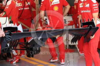 World © Octane Photographic Ltd. Scuderia Ferrari SF16-H – Front wing underside. Saturday 26th November 2016, F1 Abu Dhabi GP - Practice 3, Yas Marina circuit, Abu Dhabi. Digital Ref :