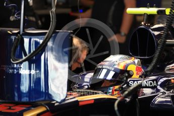 World © Octane Photographic Ltd. Scuderia Toro Rosso STR11 – Carlos Sainz. Saturday 26th November 2016, F1 Abu Dhabi GP - Practice 3, Yas Marina circuit, Abu Dhabi. Digital Ref :