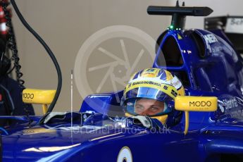 World © Octane Photographic Ltd. Sauber F1 Team C35 – Marcus Ericsson. Saturday 26th November 2016, F1 Abu Dhabi GP - Practice 3, Yas Marina circuit, Abu Dhabi. Digital Ref :