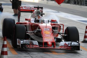 World © Octane Photographic Ltd. Scuderia Ferrari SF16-H – Sebastian Vettel. Saturday 26th November 2016, F1 Abu Dhabi GP - Practice 3, Yas Marina circuit, Abu Dhabi. Digital Ref :