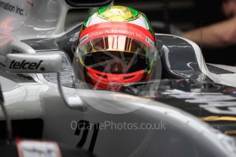 World © Octane Photographic Ltd. Haas F1 Team VF-16 - Esteban Gutierrez. Saturday 26th November 2016, F1 Abu Dhabi GP - Practice 3, Yas Marina circuit, Abu Dhabi. Digital Ref :