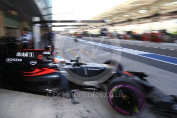World © Octane Photographic Ltd. McLaren Honda MP4-31 – Fernando Alonso. Saturday 26th November 2016, F1 Abu Dhabi GP - Practice 3, Yas Marina circuit, Abu Dhabi. Digital Ref :