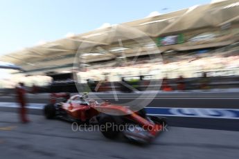 World © Octane Photographic Ltd. Scuderia Ferrari SF16-H – Kimi Raikkonen. Saturday 26th November 2016, F1 Abu Dhabi GP - Practice 3, Yas Marina circuit, Abu Dhabi. Digital Ref :