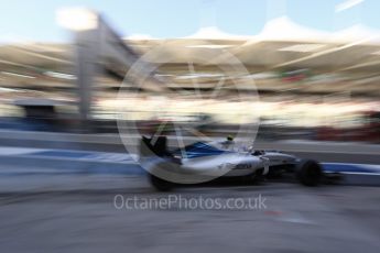 World © Octane Photographic Ltd. Williams Martini Racing, Williams Mercedes FW38 – Valtteri Bottas. Saturday 26th November 2016, F1 Abu Dhabi GP - Practice 3, Yas Marina circuit, Abu Dhabi. Digital Ref :