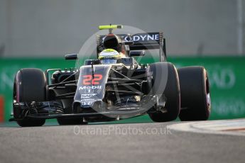 World © Octane Photographic Ltd. McLaren Honda MP4-31 – Jenson Button. Saturday 26th November 2016, F1 Abu Dhabi GP - Qualifying, Yas Marina circuit, Abu Dhabi. Digital Ref :