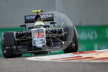 World © Octane Photographic Ltd. McLaren Honda MP4-31 – Jenson Button. Saturday 26th November 2016, F1 Abu Dhabi GP - Qualifying, Yas Marina circuit, Abu Dhabi. Digital Ref :