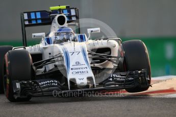 World © Octane Photographic Ltd. Williams Martini Racing, Williams Mercedes FW38 – Valtteri Bottas. Saturday 26th November 2016, F1 Abu Dhabi GP - Qualifying, Yas Marina circuit, Abu Dhabi. Digital Ref :