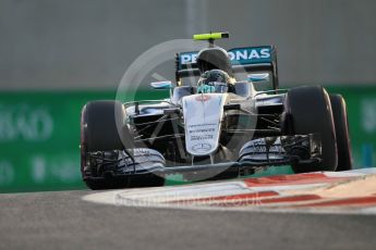 World © Octane Photographic Ltd. Mercedes AMG Petronas W07 Hybrid – Nico Rosberg. Saturday 26th November 2016, F1 Abu Dhabi GP - Qualifying. Yas Marina circuit, Abu Dhabi. Digital Ref :