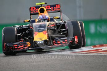 World © Octane Photographic Ltd. Red Bull Racing RB12 – Max Verstappen. Saturday 26th November 2016, F1 Abu Dhabi GP - Qualifying, Yas Marina circuit, Abu Dhabi. Digital Ref :