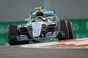 World © Octane Photographic Ltd. Mercedes AMG Petronas W07 Hybrid – Nico Rosberg. Saturday 26th November 2016, F1 Abu Dhabi GP - Qualifying. Yas Marina circuit, Abu Dhabi. Digital Ref :