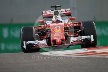 World © Octane Photographic Ltd. Scuderia Ferrari SF16-H – Sebastian Vettel. Saturday 26th November 2016, F1 Abu Dhabi GP - Qualifying, Yas Marina circuit, Abu Dhabi. Digital Ref :