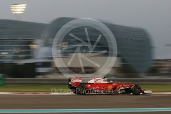 World © Octane Photographic Ltd. Scuderia Ferrari SF16-H – Kimi Raikkonen. Saturday 26th November 2016, F1 Abu Dhabi GP - Qualifying, Yas Marina circuit, Abu Dhabi. Digital Ref :