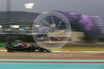 World © Octane Photographic Ltd. McLaren Honda MP4-31 – Fernando Alonso. Saturday 26th November 2016, F1 Abu Dhabi GP - Qualifying, Yas Marina circuit, Abu Dhabi. Digital Ref :