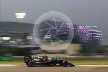 World © Octane Photographic Ltd. McLaren Honda MP4-31 – Jenson Button. Saturday 26th November 2016, F1 Abu Dhabi GP - Qualifying, Yas Marina circuit, Abu Dhabi. Digital Ref :