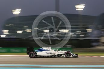 World © Octane Photographic Ltd. Williams Martini Racing, Williams Mercedes FW38 – Felipe Massa. Saturday 26th November 2016, F1 Abu Dhabi GP - Qualifying, Yas Marina circuit, Abu Dhabi. Digital Ref :
