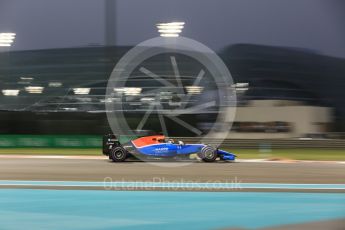 World © Octane Photographic Ltd. Manor Racing MRT05 - Pascal Wehrlein. Saturday 26th November 2016, F1 Abu Dhabi GP - Qualifying, Yas Marina circuit, Abu Dhabi. Digital Ref :