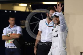 World © Octane Photographic Ltd. Mercedes AMG Petronas W07 Hybrid – Lewis Hamilton. Saturday 26th November 2016, F1 Abu Dhabi GP - Qualifying. Yas Marina circuit, Abu Dhabi. Digital Ref :