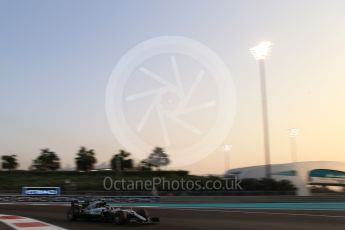 World © Octane Photographic Ltd. Mercedes AMG Petronas W07 Hybrid – Nico Rosberg. Saturday 26th November 2016, F1 Abu Dhabi GP - Qualifying. Yas Marina circuit, Abu Dhabi. Digital Ref :