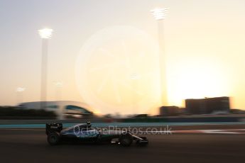 World © Octane Photographic Ltd. Mercedes AMG Petronas W07 Hybrid – Nico Rosberg. Saturday 26th November 2016, F1 Abu Dhabi GP - Qualifying. Yas Marina circuit, Abu Dhabi. Digital Ref :