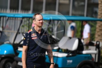 World © Octane Photographic Ltd. Red Bull Racing Chief Engineer- Paul Monaghan. Saturday 26th November 2016, F1 Abu Dhabi GP - Paddock, Yas Marina circuit, Abu Dhabi. Digital Ref : 1764CB1D2239